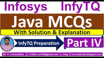InfyTQ Java MCQs | Java MCQs for InfyTQ 2023 | Java MCQs Solution & Explanation | Part-4