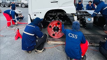 How to load two trucks in container #shipping #truck #shipping #logistics 