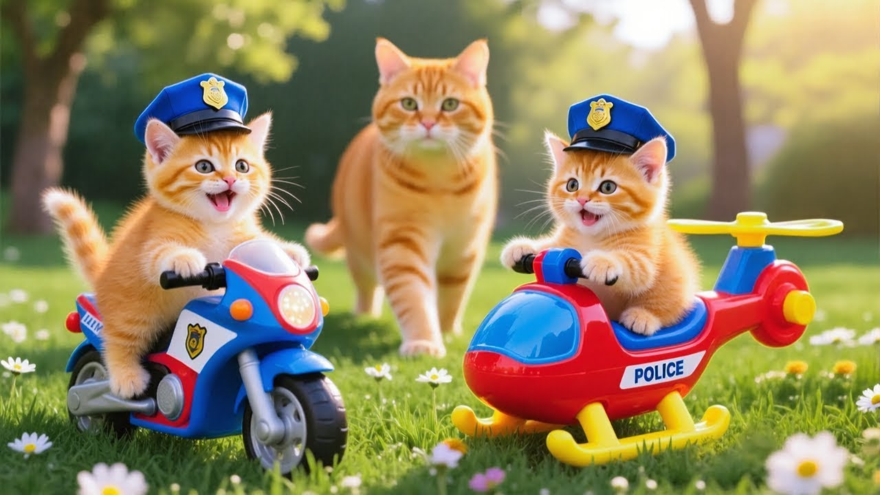 Mama Cat Trims Fur on the Farm and Makes Tiger Hat For Kittens At Home🐾🎩🐯