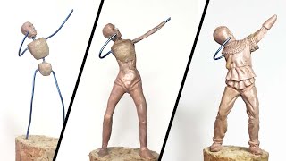 Sculpting 54 mm miniature figure - English Longbowman