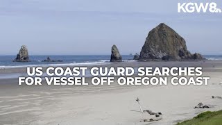 US Coast Guard searches for vessel that reportedly sank off Cannon Beach coast