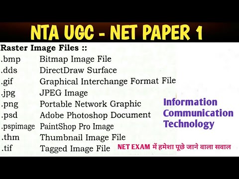 सूचना, संचार और तकनीक (ICT) All File Extension Important for NTA-NET PAPER 1 and other exam