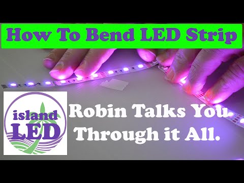 Video: Hvordan Bøye En LED -stripe 90 Grader? Hvordan Snu Kontakten Og Bøye Ledningene? Tips For Bøying Av Diodebånd På Skrå