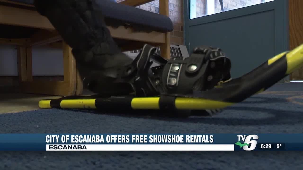 City of Escanaba offers free snowshoe rentals YouTube