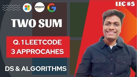 #5 Two Sum | Brute force and HashMap Solution 🔥 | Arrays | CodeOps
