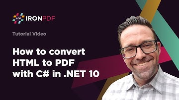 How to Convert HTML to PDF with C# in .NET 10 | IronPDF