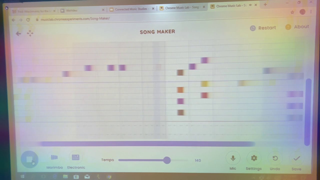 Oh Christmas Tree on Chrome Music Lab