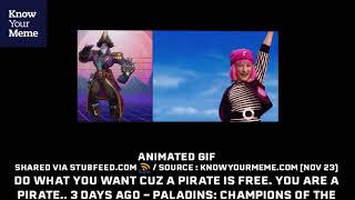 DO WHAT YOU WANT CUZ A PIRATE IS FREE YOU