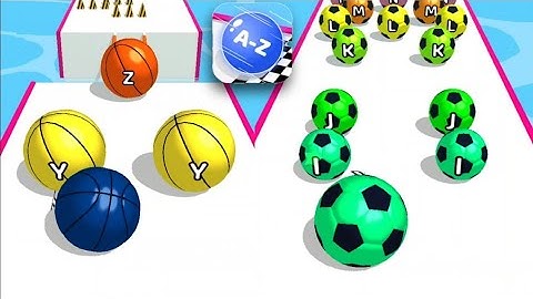 AZ Run - 2048 ABC Runner Gameplay All Level Walkthrough Android Mobile Update Level 28 & 29