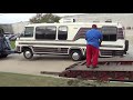 How to move a dead GMC motorhome onto a lowboy trailer