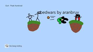 Trolling bedwars players with fireballs and basic PvP