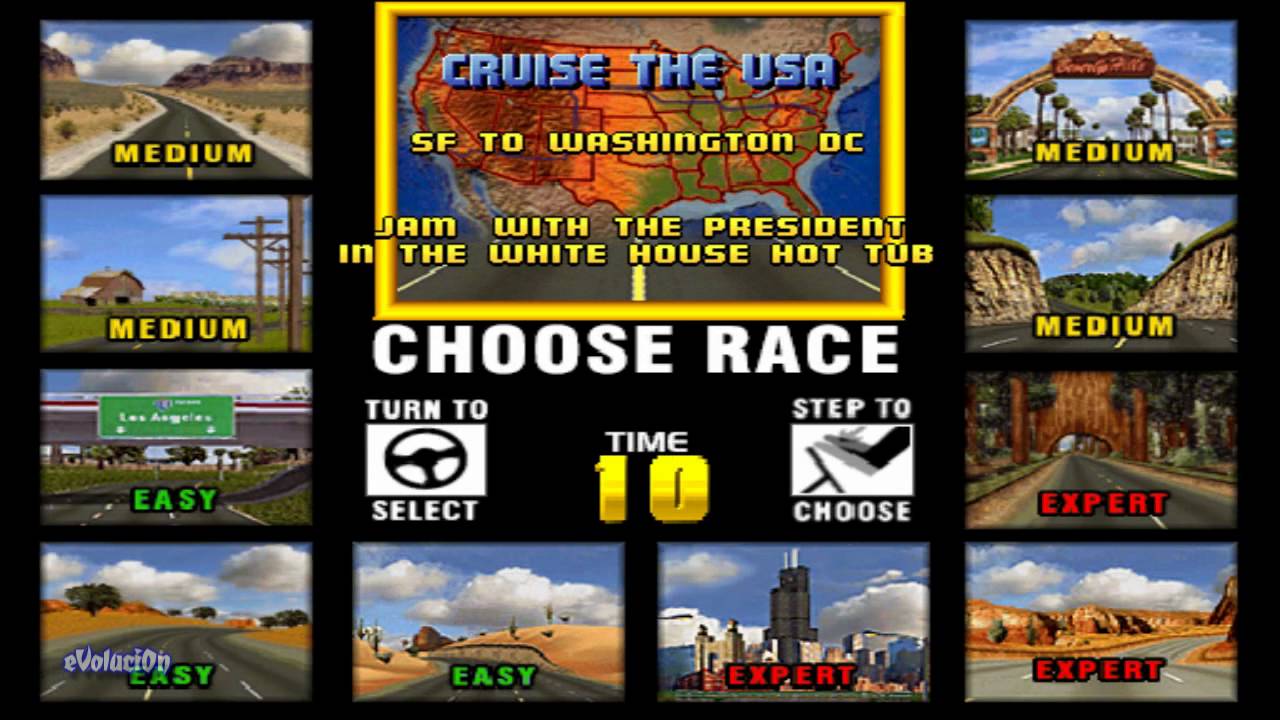 Cruis'n USA (Arcade) Interactive Game - YouTube