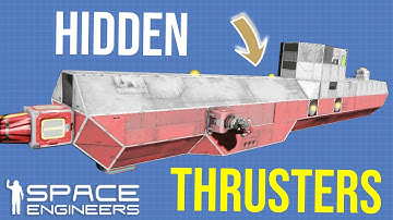 Seamless Protected Backward Thrusters, Space Engineers Ship Design and Build Tutorial