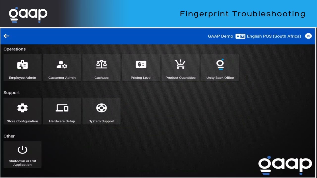 Unity - Fingerprint Troubleshooting
