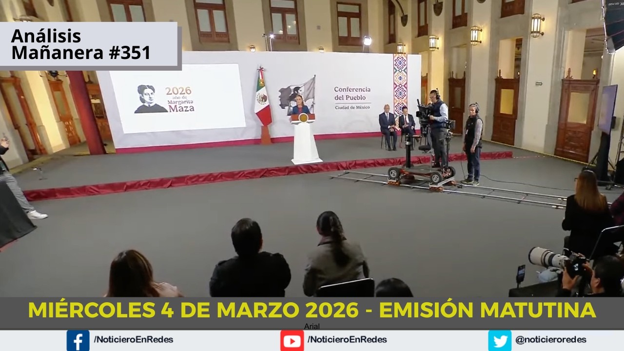 🔴 #EnVivo |  Conferencia Mañanera de la Presidenta Claudia Sheinbaum | Miércoles 4 de Marzo 2026