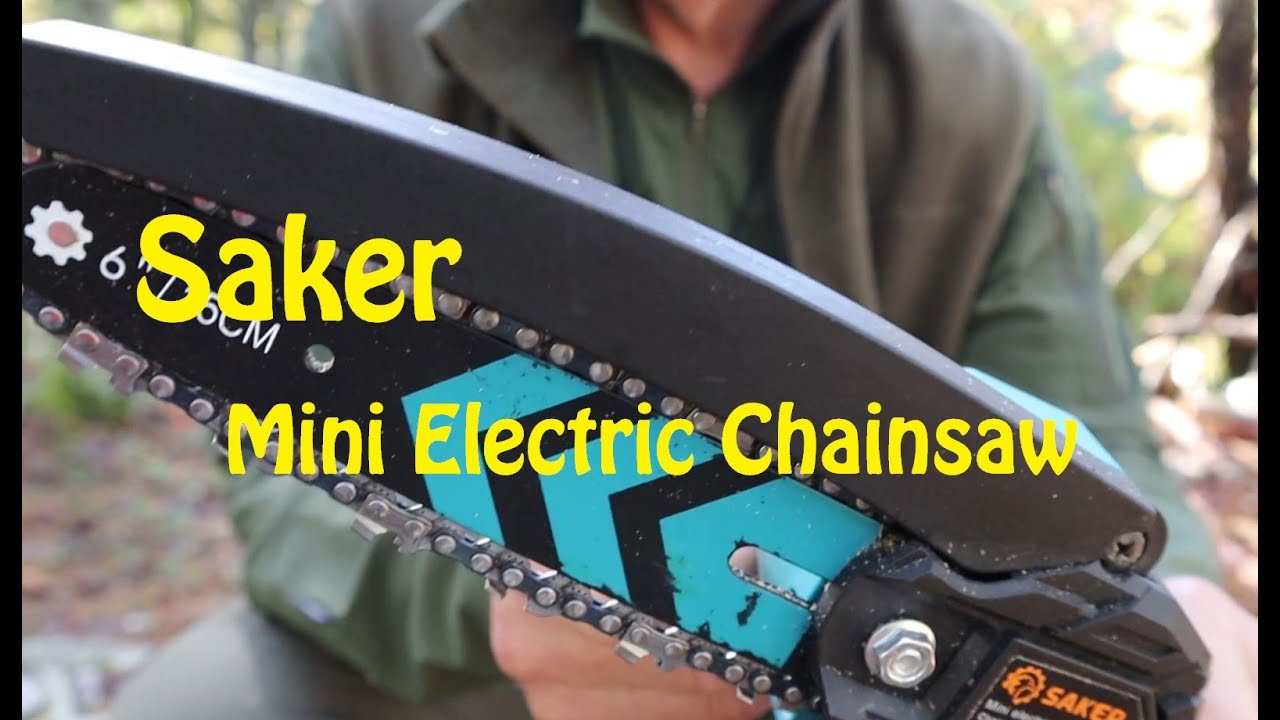 Impressive Saker Mini Electric Chainsaw: Effortlessly Cut Hard Woods —  Eightify