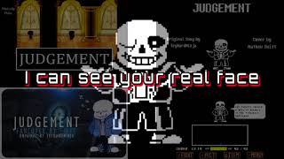 UNDERTALE SANS SONG 'Judgement' by TryHardNinja [VOCAL COVER MASHUP]#568