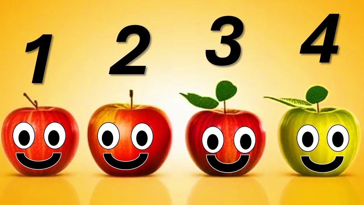 Apple Countdown 🍎 Numbers 1 to 10 - YouTube
