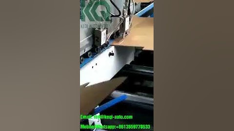 Video of Cold Glue Spray gluing machine