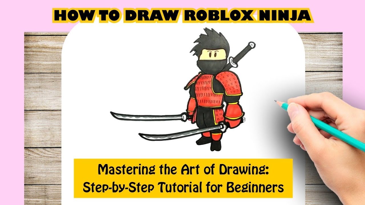 How to Draw Roblox Ninja  YouTube