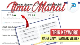 Cara Riset Kata Kunci Keyword Youtube untuk tambah Viewer dan Subscriber Paling Simpel |Trik Youtube