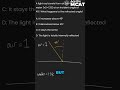 MCAT Physics: Solve Refraction Question with Ease! #shorts