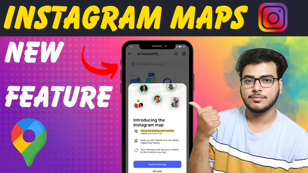 Map Using Ig Template How To Use Instagram Maps 2025 | Instagram Maps New Feature | Instagram ...