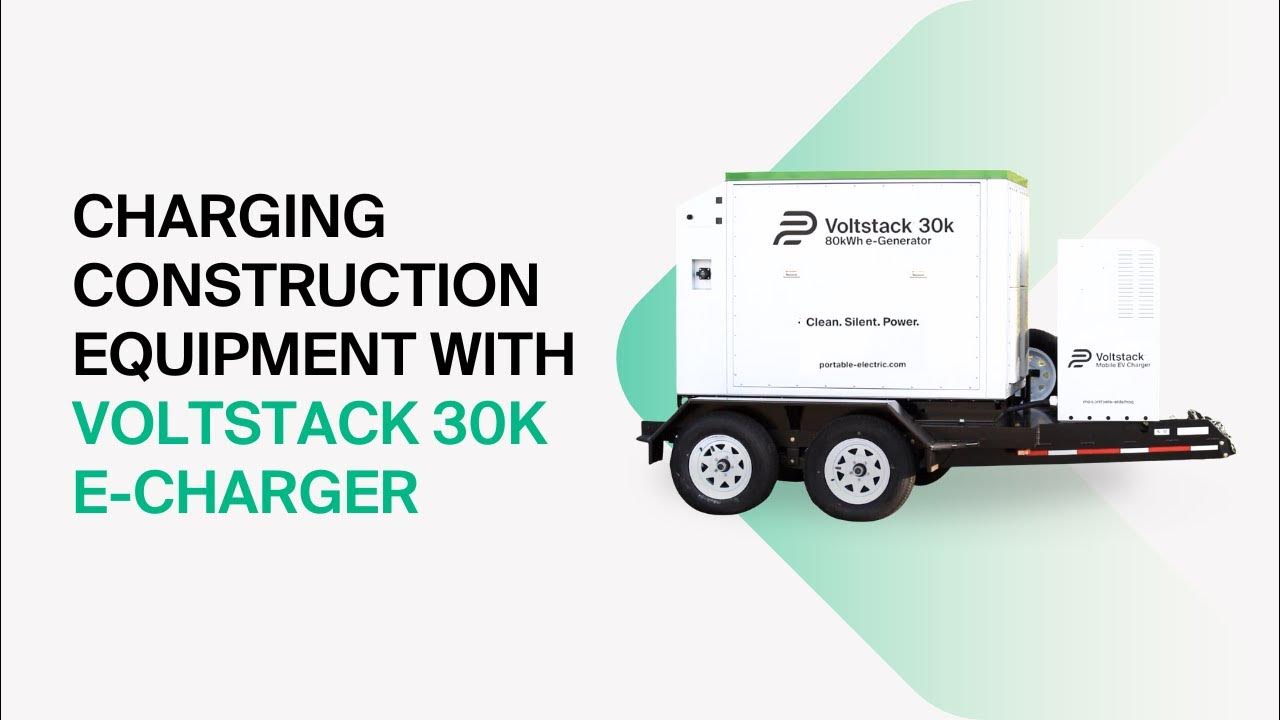 How to Charge Construction Equipment with the Voltstack Level 2 Mobile