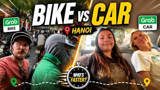 Grab Bike vs Grab Car in Hanoi - It's a race!