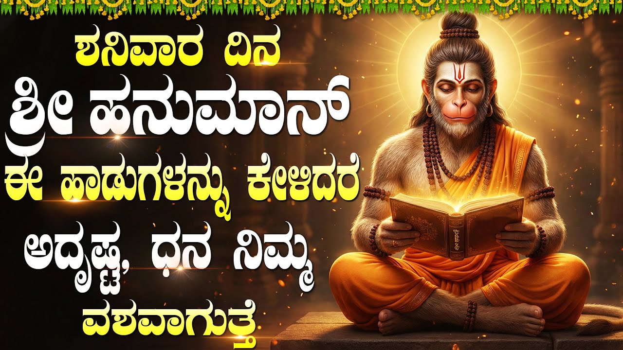 ಶ್ರೀ ಹನುಮಾನ್ ಭಕ್ತಿಗೀತೆಗಳು | ಹನುಮಾನ್ ಚಾಲೀಸಾ | Sri Hanuman Kannada Bhakti Geethegallu  Hanuman Chalisa