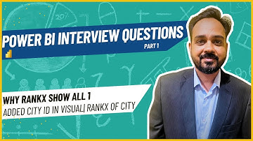 Power BI Interview Questions-Impact of extra visual column on RankX| Why Rank 1 when added city id