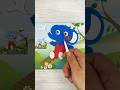 ASMR | CUTE BLUE ELEPHANT DIY! 🐘💙 #Elephant #CuteAnimals #3DStickers #satisfying #cute #viral #art