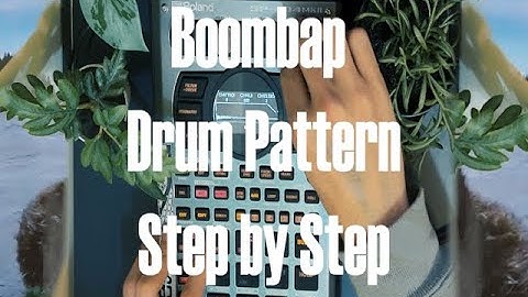 making lofi boombap beat on sp404 mk2  - drum pattern step by step / sp404 mk2取樣藝術 - 鼓