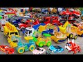 Unboxing Wuling Mini New Energy RC Car, City Electric Excavator, Collision Deformed RC Police Car