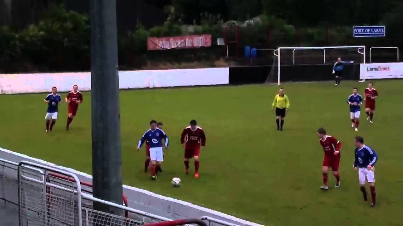 Larne 3 Rathfern Rangers 0 football score