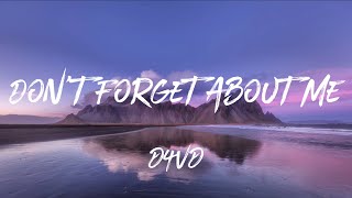 d4vd- Don’t Forget About Me (lyrics) Resimi