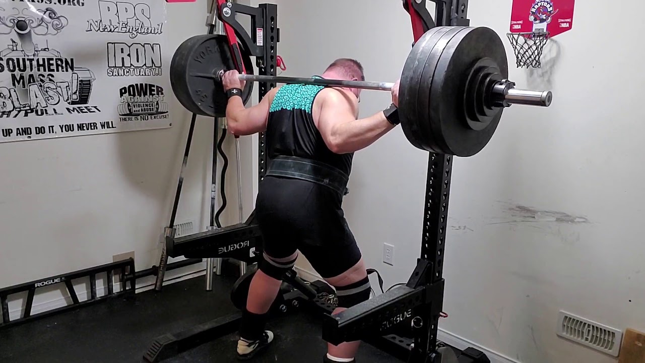 450 lb squat (recovering from injury) YouTube