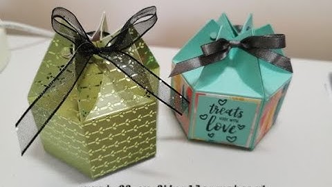 How to make a hexagonal box using Stampin