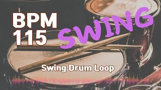 Swing Drum Loop Practice Tool 115bpm