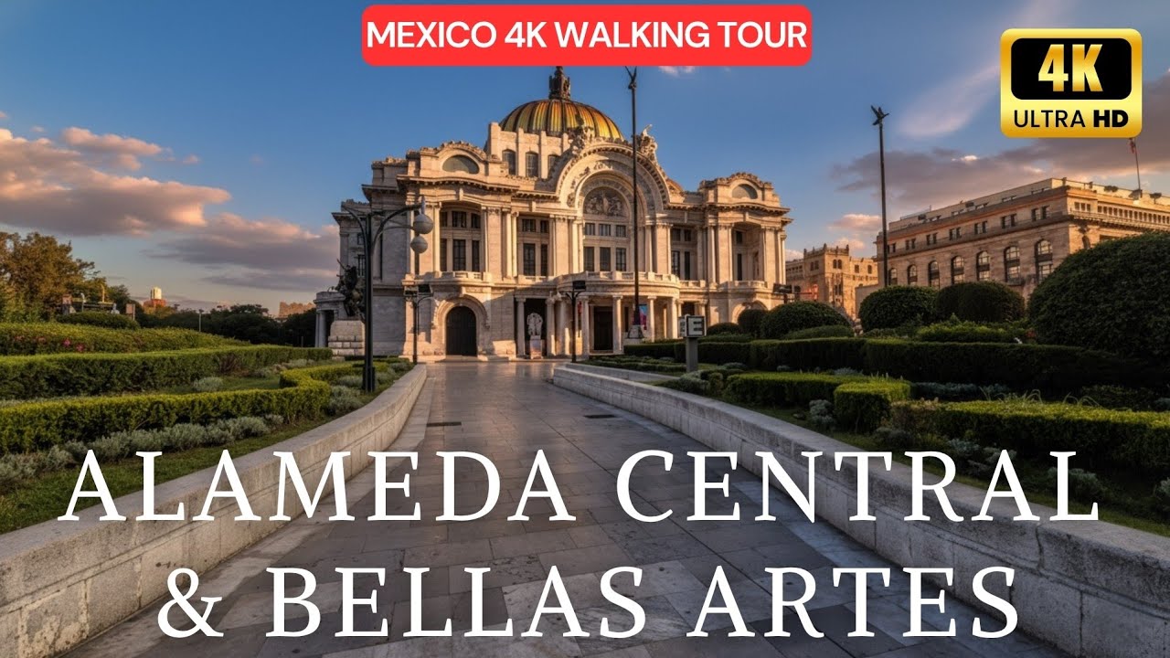 MEXICO CITY 4K 🇲🇽 Walking Tour | De Revolución a Bellas Artes por Alameda Central