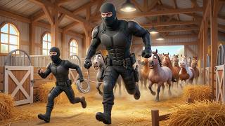 Who Stole Old MacDonald's Animals? 😱 Farm Police Rescue Mission | Police Chase (3D Animation)