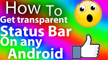 How to get transparent status bar on any android version