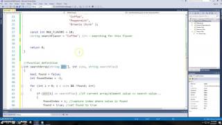 CSC140 CH9 Linear Search (with Function)