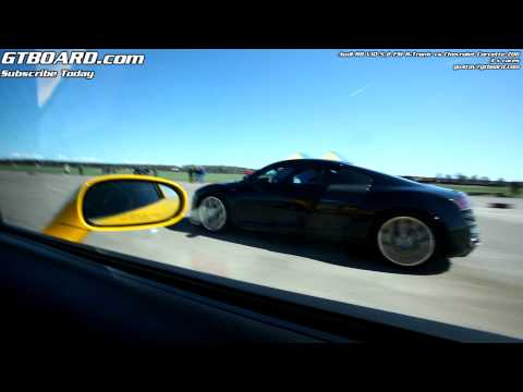 Audi R8 V10 vs Chevrolet Corvette Z06 x 3 races
