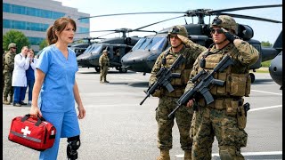 They Told the Limping Nurse to Stay Back — Until Four Marine Helicopters Landed Calling for Angel Si