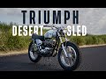 Restauration du traneau du dsert triumph bonneville  moto spcialement conue