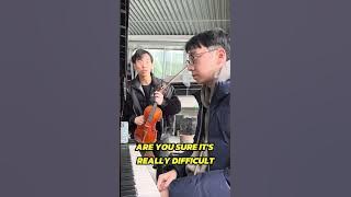 I met a violinist and played La Campanella at the train station!