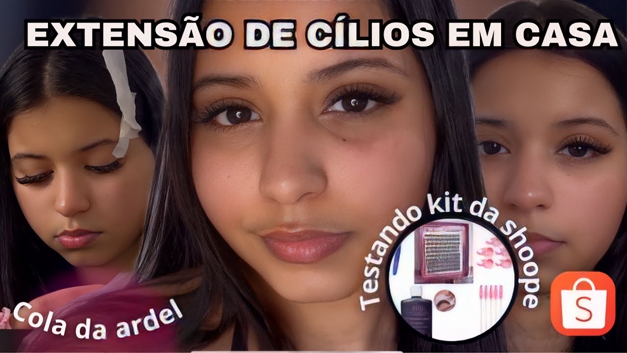 CÍLIOS EM CASA 😍 testando a Cola da ARDEL✨