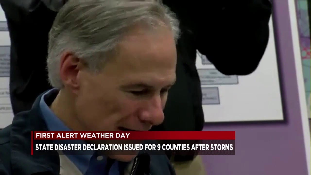 Governor issues disaster declaration for 9 Texas counties after ...