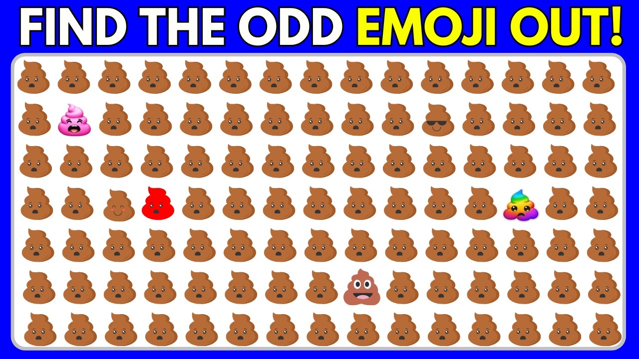 Find The ODD One Out - Emoji Edition | Easy, Medium, Hard - 30 Ultimate ...
